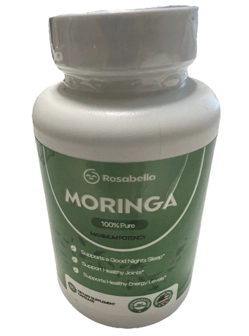 RosabeIIa Capsules-Pure Moringa Powder Energy Skin&Gut Health Superfood exp 9/27